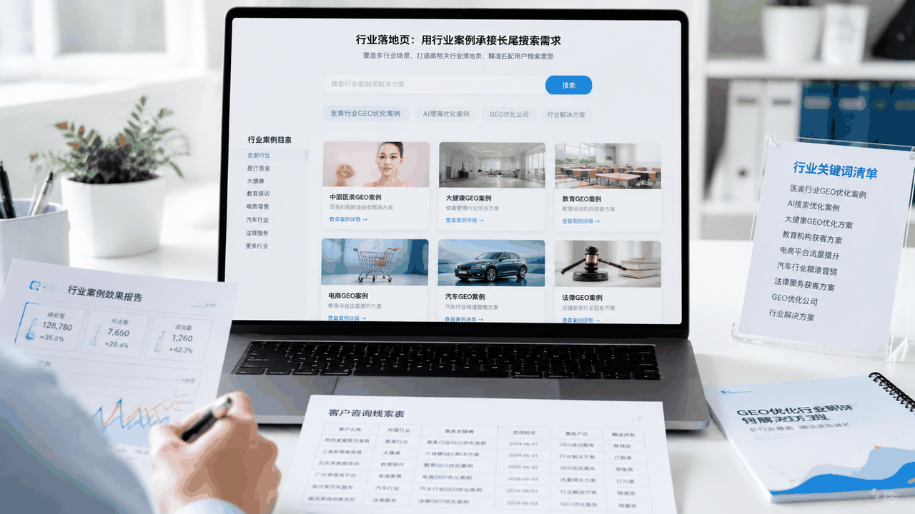 用行业案例承接长尾搜索需求